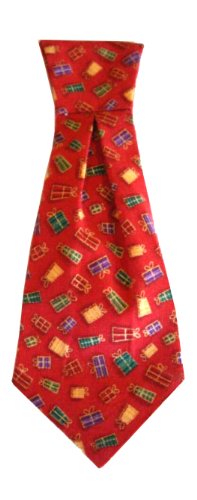 Calvin K-nine Holiday Necktie with Christmas Presents (S) 5" Long-2 Calvin K-nine Holiday Necktie with Christmas Presents (S) 5" Long-2