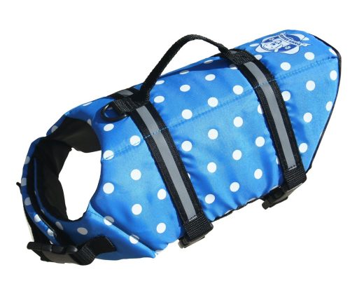Paws Aboard Doggy Lifejacket Blue Polkadot Extra-extra small