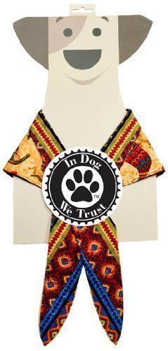 In Dog We Trust Chili Pepper Bandana, X-Small, Taupe - 1