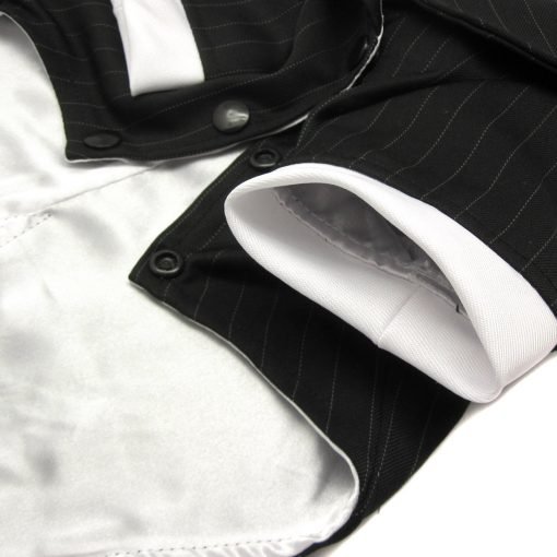 Alfie Pet by Petoga Couture - Oscar Formal Tuxedo with Black Tie and Red Bow Tie 8
