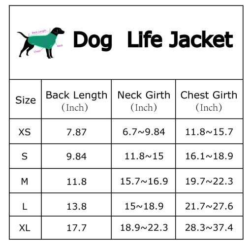 PetCee Dog Life Jacket Quick Release Easy-Fit Adjustable Pet Saver Life Jacket Dog Life Preserver Dog Life Vest 3