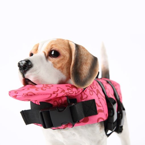 PetCee Dog Life Jacket Quick Release Easy-Fit Adjustable Pet Saver Life Jacket Dog Life Preserver Dog Life Vest 5