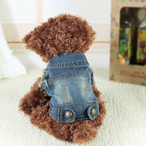EverTrust(TM) New Fashion Pet Puppy Cat Denim Vest Personalized Dog Clothes Summer False two Dog Clothing for Chihuahua