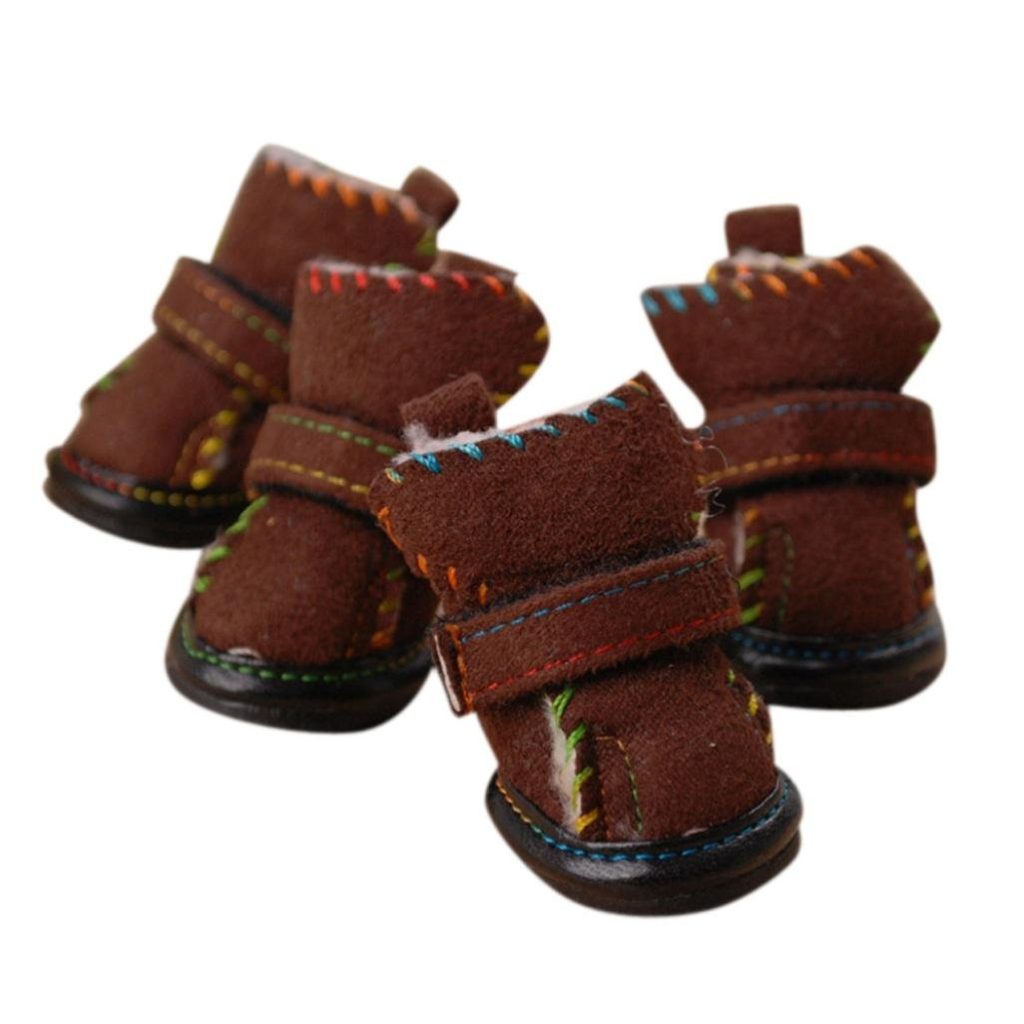 AMA(TM) 4pcs Small Pet Dog Puppy Chihuahua NonSlip Boots