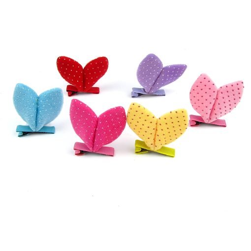 Alfie Pet by Petoga Couture - Becci Bunny Ears Hair Clip 6-Piece Set for Dogs, Cats and Small Animals