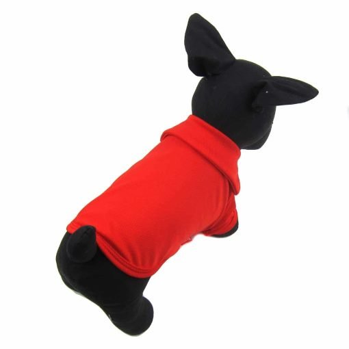 Alfie Pet by Petoga Couture - Hollis Solid Color Polo Shirt - Color- Red, Size- XS 5