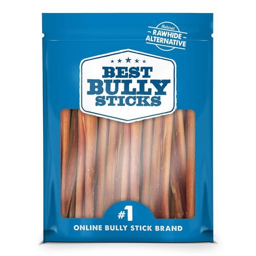 Best Bully Sticks Odor-Free Angus Bully Sticks - Made of All-Natural, Free-Range, Grass-Fed Angus Beef - Hand-Inspected and USDA FDA-Approved
