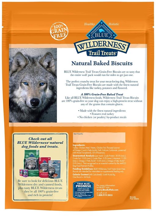 Blue Buffalo Wilderness Trail Treats Grain Free Biscuits Crunchy Dog Treats 2