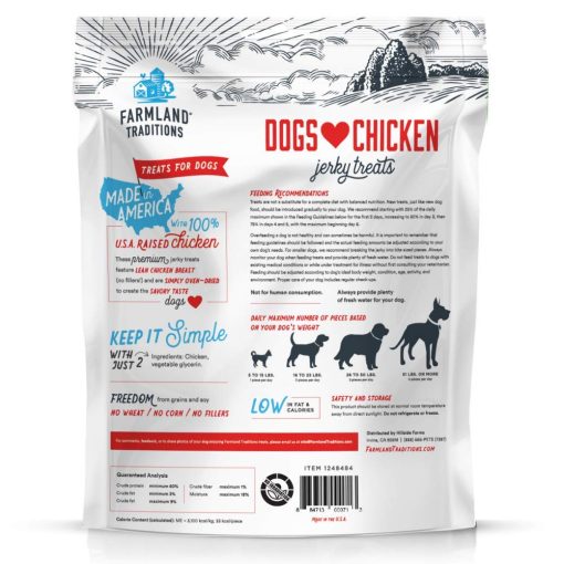Farmland Traditions Usa Made Chicken Jerky Dog Treats, 3 Lb. 2