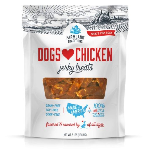 Farmland Traditions Usa Made Chicken Jerky Dog Treats, 3 Lb.