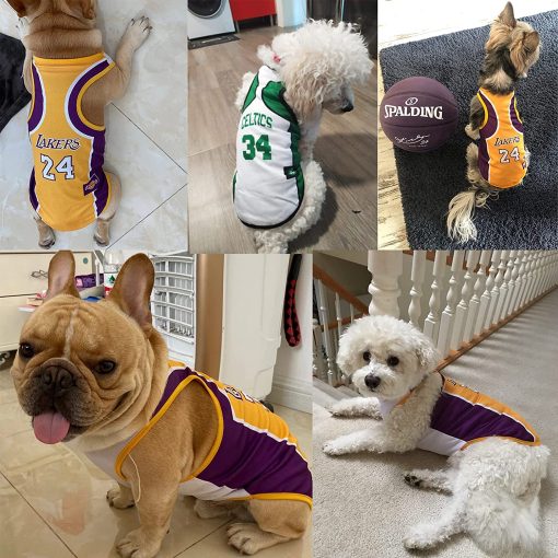 3Pack Dog Clothes for Small Dog Girl Puppy Clothes for Chihuahua Yorkies Bulldog Clothes for Medium Dogs Boy Basketball Jersey Pet Outfits Dog Shirt Apparel Accessories,S 3