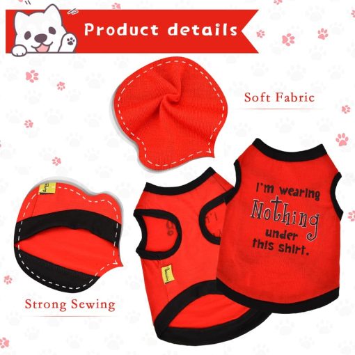 4 Pieces Fall Dog Shirt for Small Dogs, Tiny Dog Clothes Outfit, Extra Small Dog Clothes, Yorkie Teacup Chihuahua Male Clothes, Summer Pet Cat Clothing (X-Small) 5