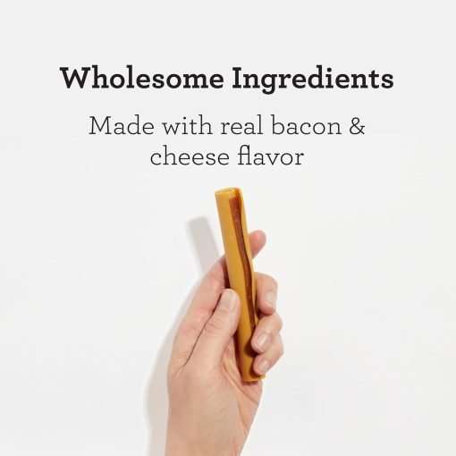 DreamBone DreamSticks with Real Bacon and Cheese Flavor, Rawhide Free Dog Chew Sticks 15 Sticks - 3