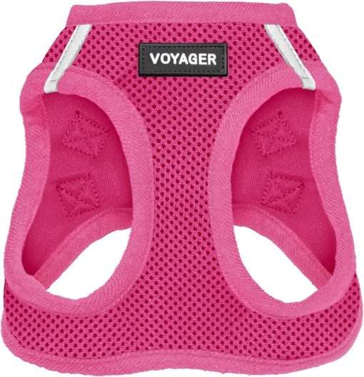 Best Pet Supplies Voyager Step-in Air Dog Harness - All Weather Mesh, Reflective, No Pull Harness for Small, Medium Dogs, Cats - Secure with Hook & Loop Fastener, Buckle, Double D-Rings - 1