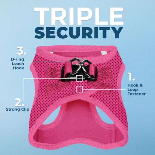 Best Pet Supplies Voyager Step-in Air Dog Harness - All Weather Mesh, Reflective, No Pull Harness for Small, Medium Dogs, Cats - Secure with Hook & Loop Fastener, Buckle, Double D-Rings - 2