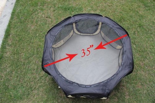 New Black As Seen On TV Pet Dog Cat Tent Playpen Exercise Play Pen Soft Crate S-4