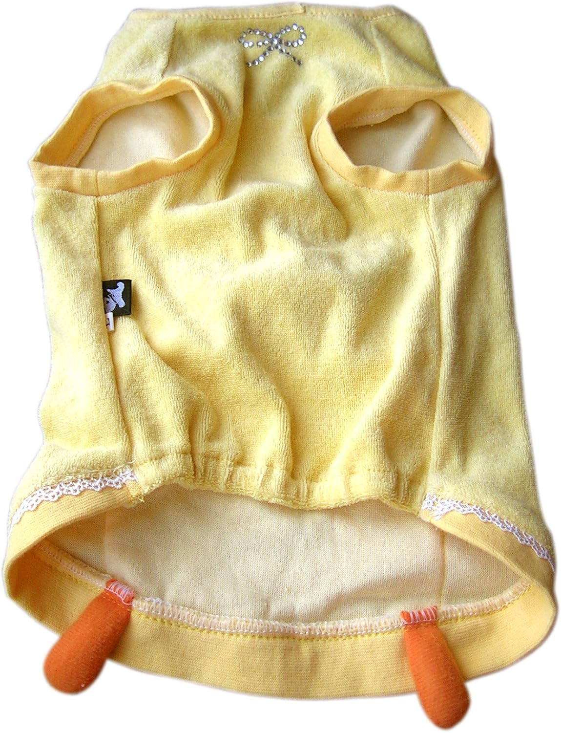 Anit Accessories Squeaker Beak Duck Tank Top Dog Costume Apparel, Small 12-Inch - 2