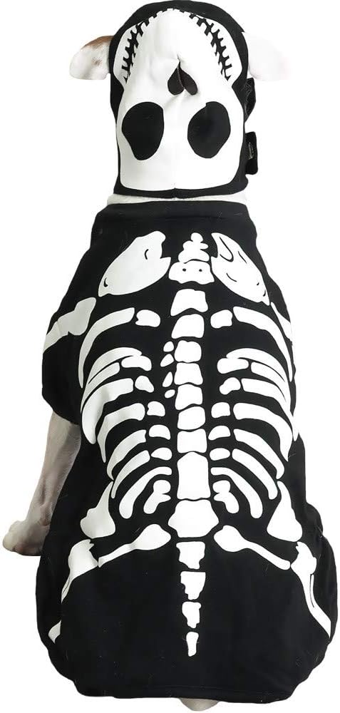 Casual Canine Cotton Glow Bones Dog Costume, X-Small, 8-Inch - 1