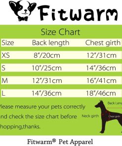 Fitwarm Pink Pet Dog Hoodies Coats Winter Jacket Apparel + Brooch - 5