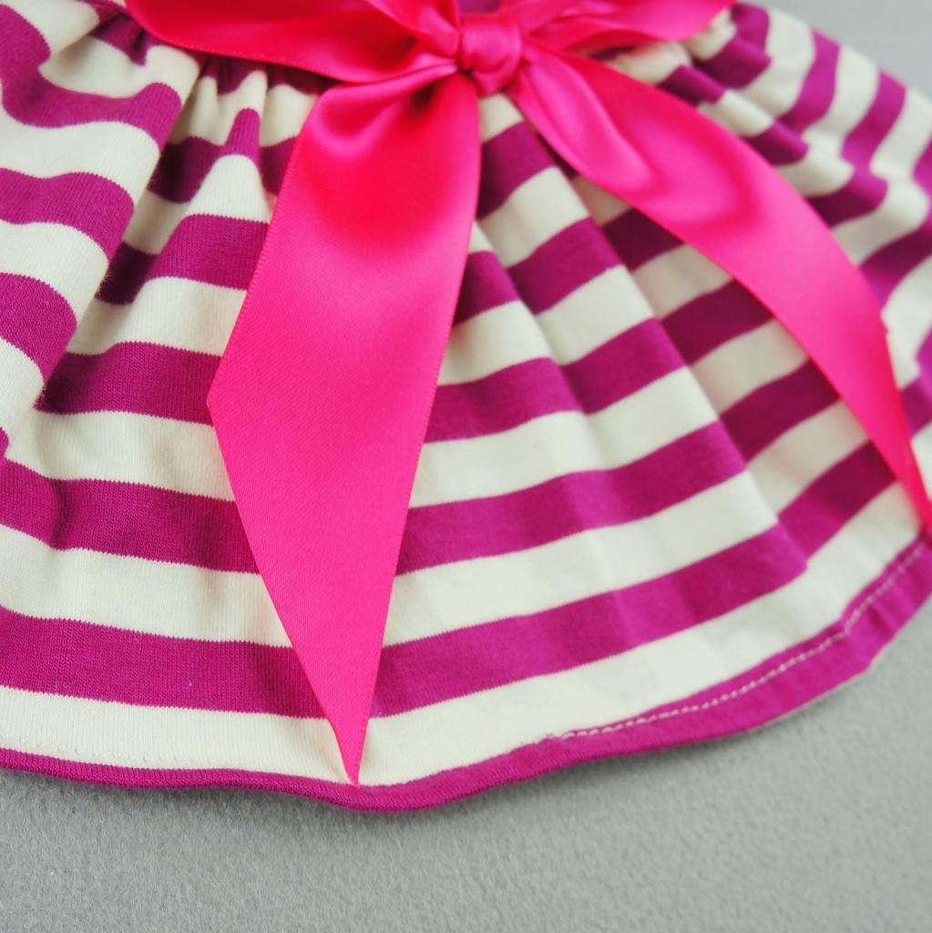 Fitwarm® Casual Striped Ribbon Pet Dog Dress Vest Shirts Soft Cotton Clothes Apparel - 3 Fitwarm® Casual Striped Ribbon Pet Dog Dress Vest Shirts Soft Cotton Clothes Apparel - 3