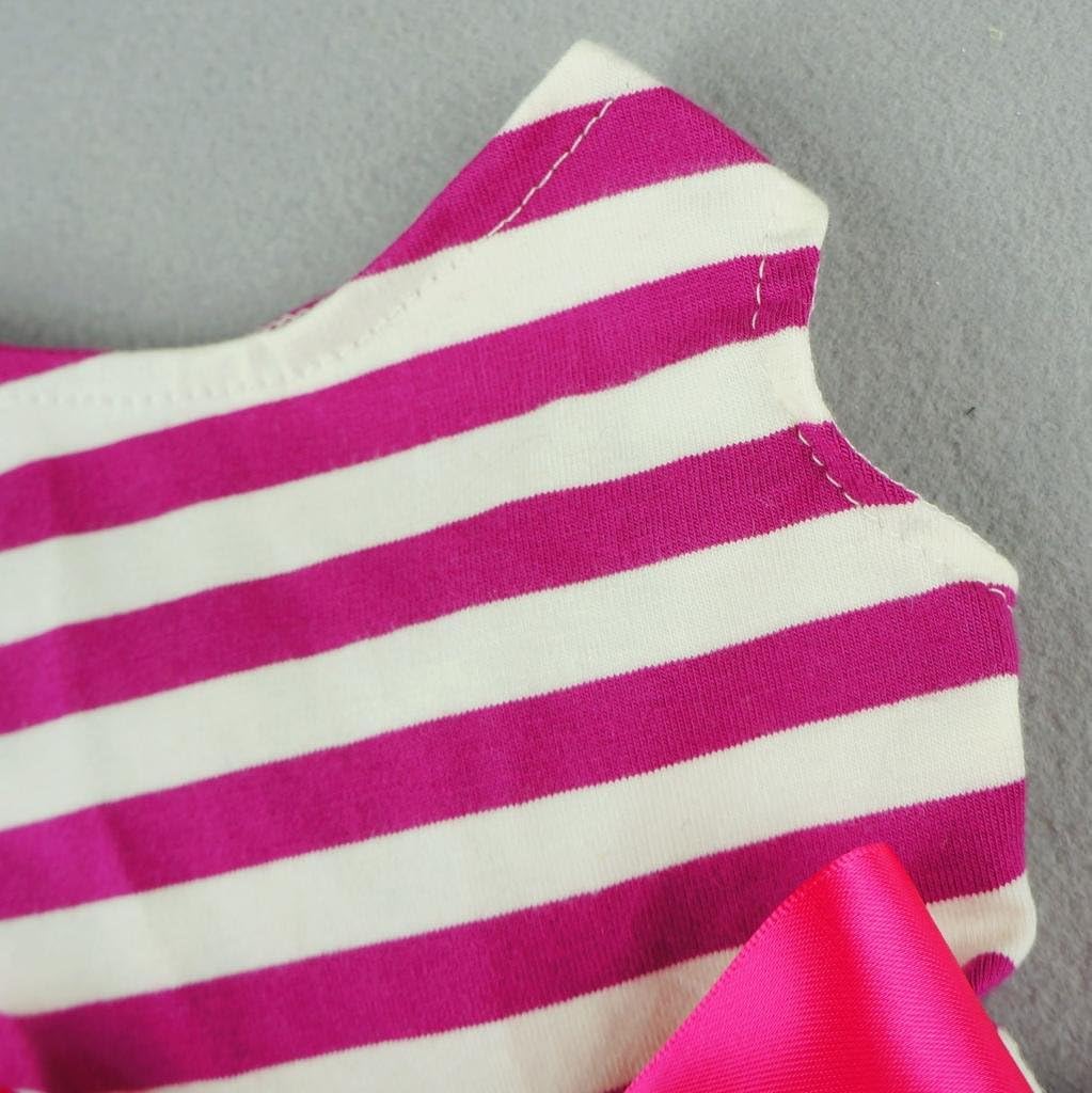 Fitwarm® Casual Striped Ribbon Pet Dog Dress Vest Shirts Soft Cotton Clothes Apparel - 4 Fitwarm® Casual Striped Ribbon Pet Dog Dress Vest Shirts Soft Cotton Clothes Apparel - 4