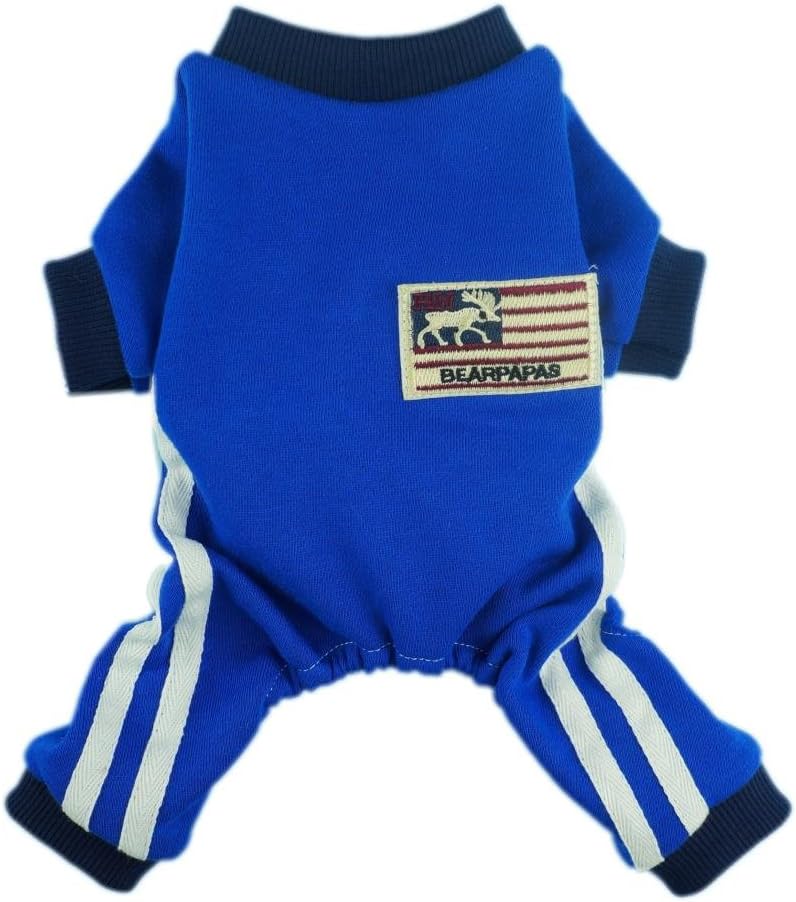 Fitwarm® Soft Fleece Dog Jersey for Pet Coat Clothes Jumpsuit Blue