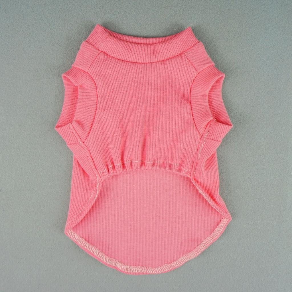 Fitwarm® Sweetie Heart Pink Pet Dog T-shirts Tank Shirts Vest Cotton Clothes Apparel-5