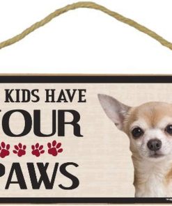 Imagine This Wood Breed Four Paws Sign, Chihuahua-1