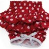 Sanitary Pants For Dogs - Red With White Polka Dots - 1