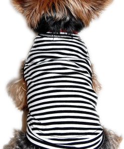 Striped T-Shirt, Black or Red (Large, Medium, Small, Extra Small) - 4