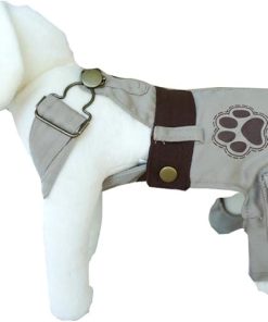 UP Collection Classic Dog Dress with Adjustable Snap Buttons, Beige, XX-Small - 1