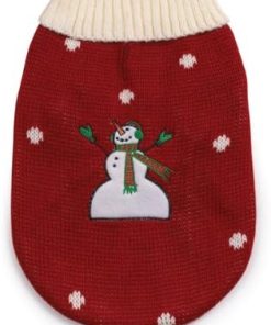 Zack & Zoey Acrylic Snow Day SmallMedium Dog Sweater, Red - 1