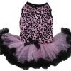 Fuchsia / Zebra Ruffle Petti Dress for Dogs