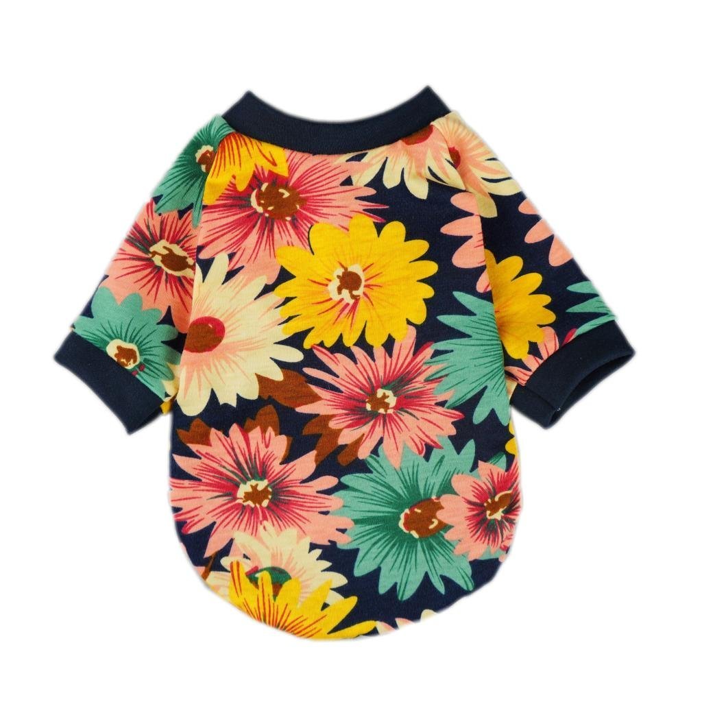 Fitwarm® Fashion Summer Floral Dog T-shirt for Pet Dog Clothes Cozy Apparel-1