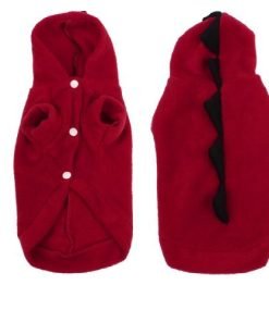 Water & Wood Winter Wear Short Sleeves Dog Doggie Chihuahua Hooded Clothes Apparel Red XS - 1