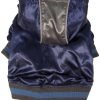 Dogit Style Metallic Dog Hoodie, Small, Blue - 1