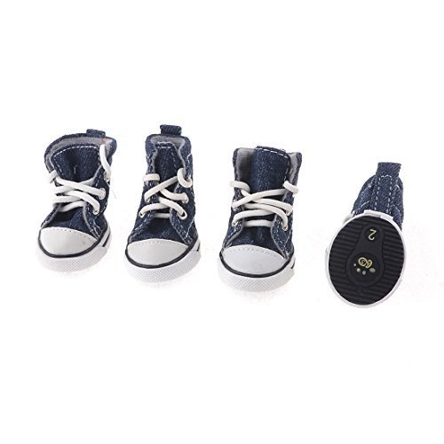 Water & Wood Pet Dog Chihuahua Navy Blue Running Rubber ...