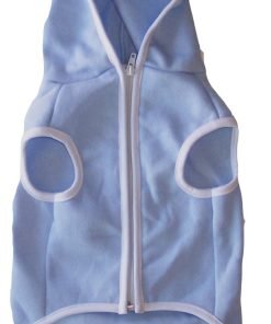 Dog Hoodie Sweatshirt Jacket, BLUE Small - 4