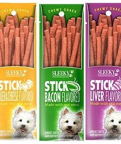 Complete Set of 6 Pieces (50g. X 6pcs.) Natural Dog Treat Chewy Stick Dog Snack Food 6 Flavors - 3