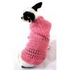 Girly Pet Hoodie Sweater Cotton Adorable Handmade Crocheted Myknitt Dk899 Free Shipping-2