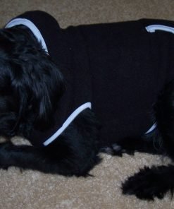 Dog Hoodie Sweatshirt Jacket, Black XS - 6