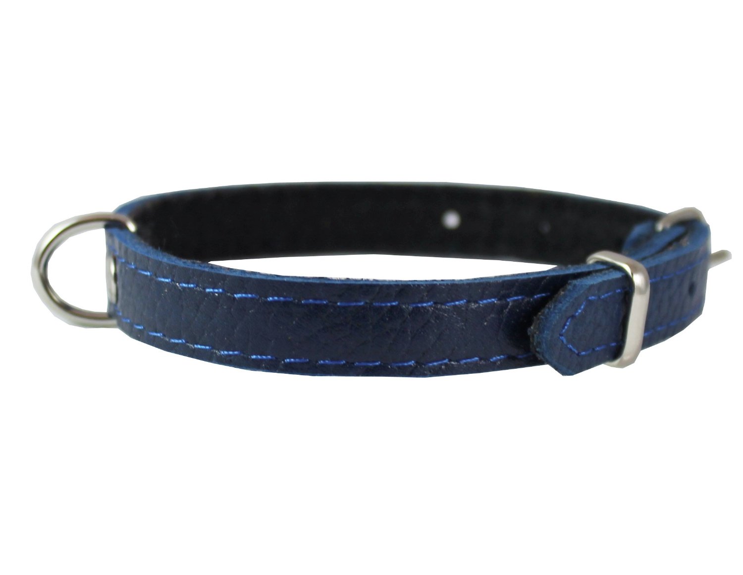 Genuine Leather Felt Padded Dog Collar X-Small 11"x1/2" Wide Fits 8"-10" Neck, Chihuahua, Puppies 2