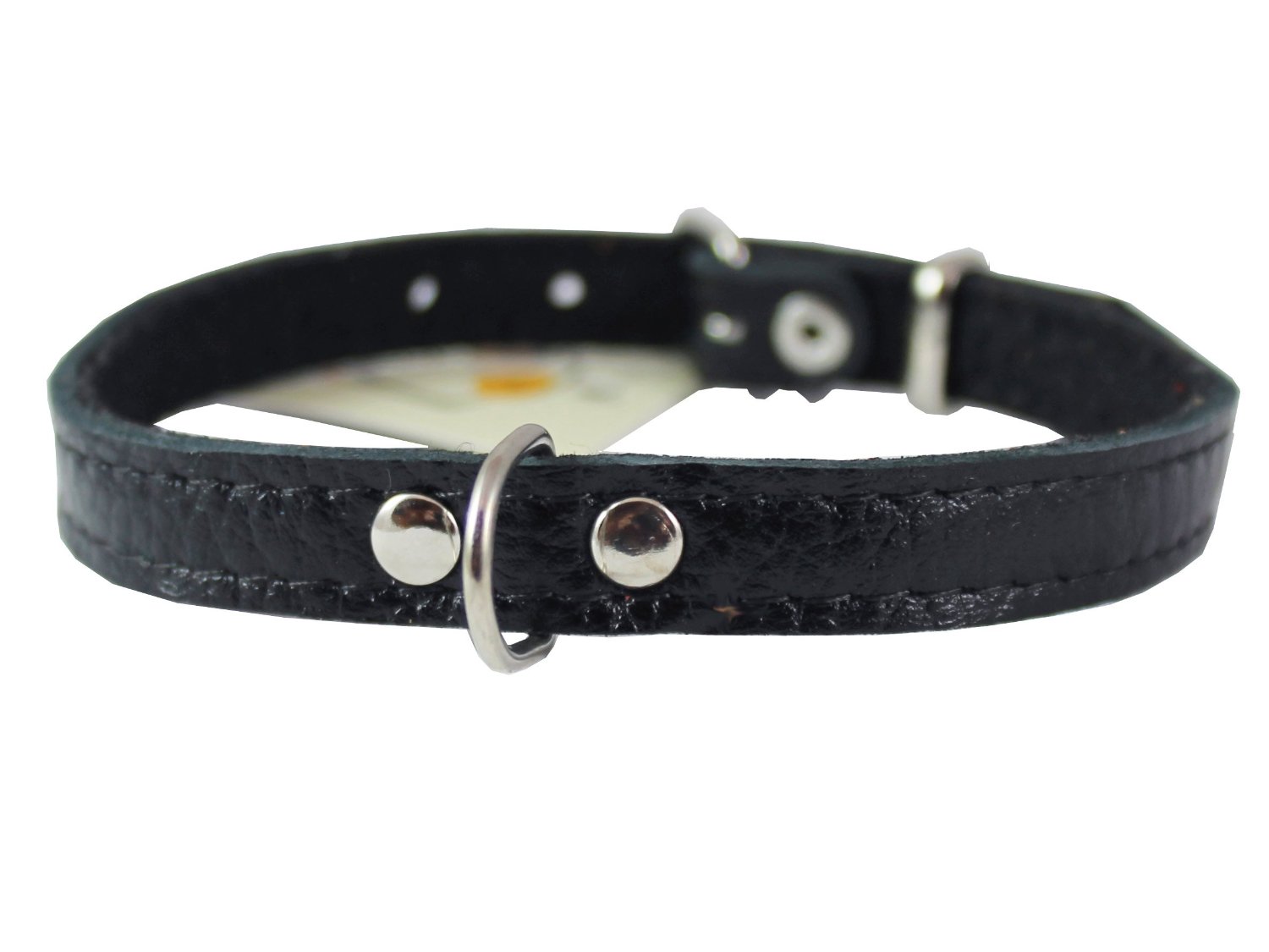 Genuine Leather Felt Padded Dog Collar X-Small 2