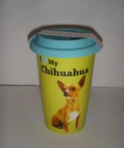 LittleGifts Double Wall Mug, Chihuahua