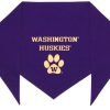 University of Washington Huskies Bandana (S) Ties on 9" - 10" neck - 1