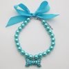 PetFavorites(TM) Couture Designer Fancy Pearls Crystal Pet Cat Dog Necklace Jewelry with Bling Rhinestones Big Bone Charm for Pets Cats Small Dogs Female Puppy Chihuahua Yorkies Girl Costume Outfits, Adjustable and Handmade - 1