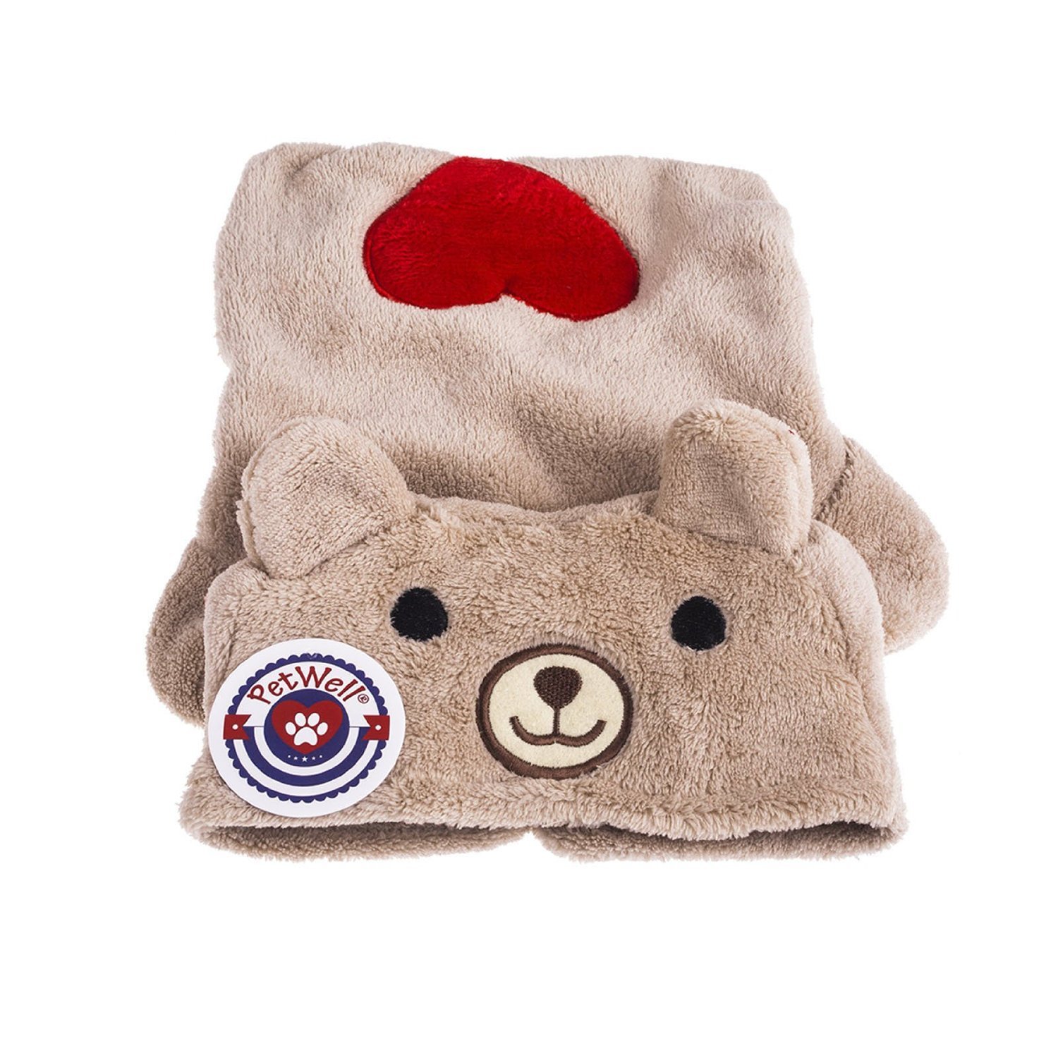 PetWell Pet Dog Bear Type Warm Fleece Hooded Coat Jumpsuit - 2