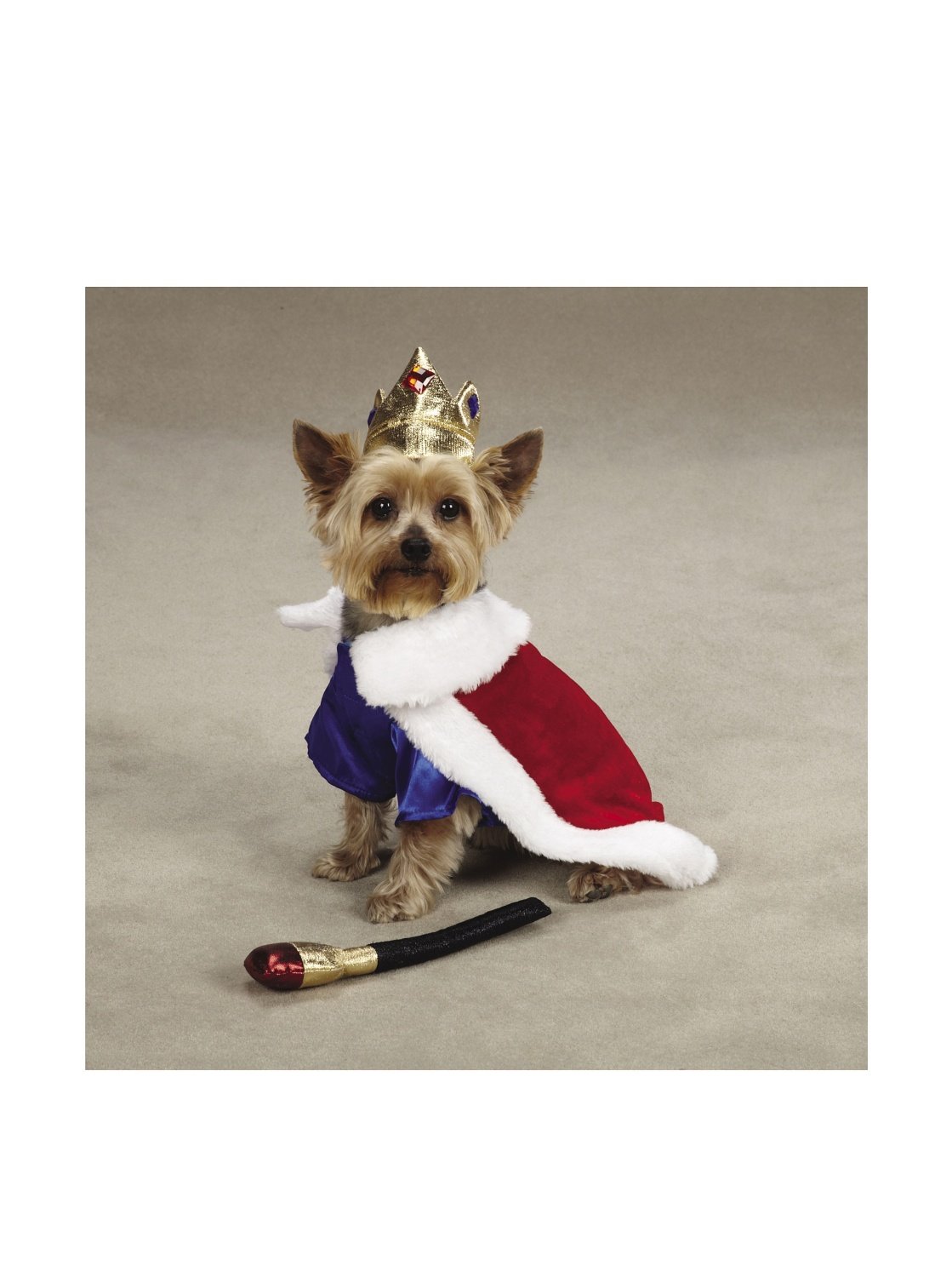 Zack & Zoey Royal Pup Pet Costume - Red - 2
