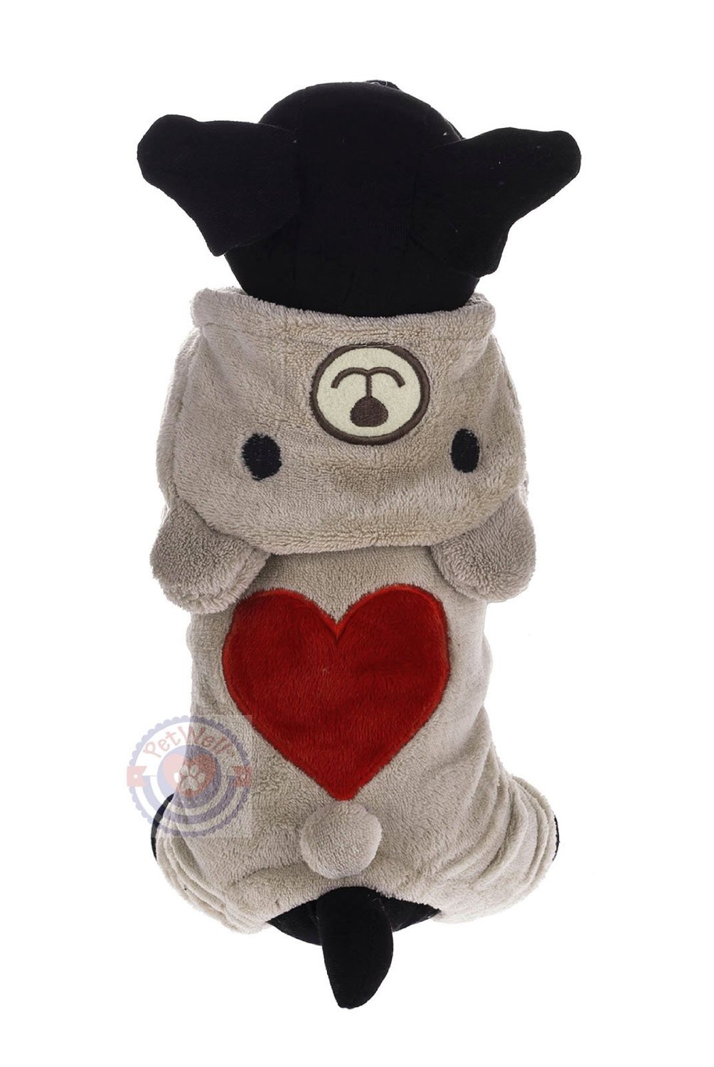 PetWell Pet Dog Bear Type Warm Fleece Hooded Coat Jumpsuit - 5