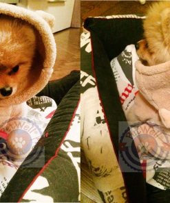 PetWell Pet Dog Bear Type Warm Fleece Hooded Coat Jumpsuit - 4